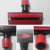 Pluizenborstel XL, universeel, 30>37mm met 2 rode strips voor honden- en kattenharen