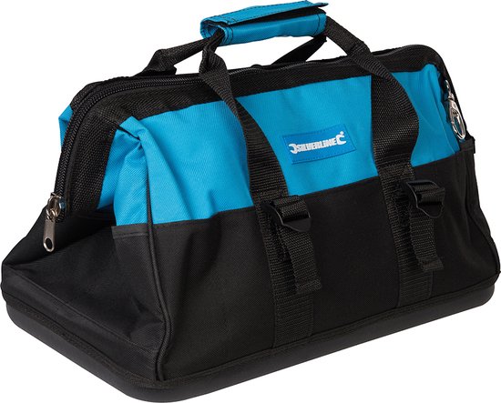 "Sac à outils Silverline avec fond dur et grande ouverture, 406 x 230 x 200 mm"