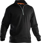 Jobman 5401 Sweatshirt met rits - Maat XL - Zwart