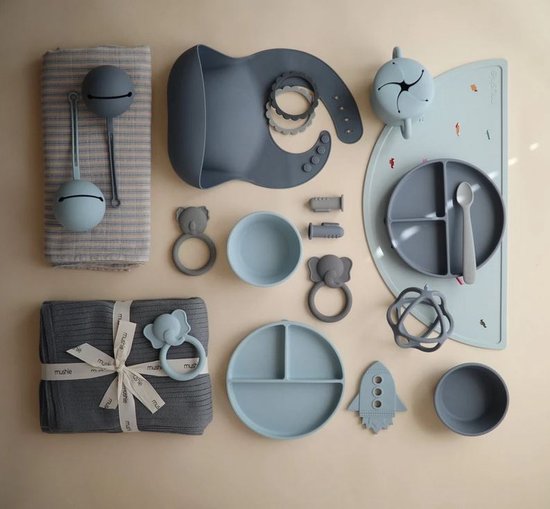 Mushie Speenhouder Powder Blue van Mushie — afbeelding 3