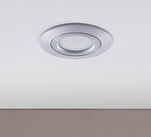 Lindby - LED downlight - 1licht - Kunststof, glas, metaal - H: 2.8 cm - aluminium, transparant - A+ - Inclusief lichtbron