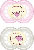 MAM Night Fopspeen 6+m - Pink