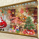 Kerst venster stickers, herbruikbare Xmas venster PVC statische stickers