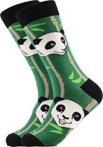 Sokken groen met Panda Print