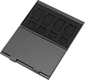 Kosta - Simkaart Case  - Sim Eject pin Case - Geheugenkaart Case - Simkaart Houder - Sim Eject Pin Houder - Geheugenkaart Houder - Draagbaar - Zwart