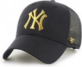 Brand '47 - MLB - Honkbal - Pet - Cap - NYY - Snapback - Baseball Cap Branson Metallic - New York Yankees - Verstelbaar - Volwassenen