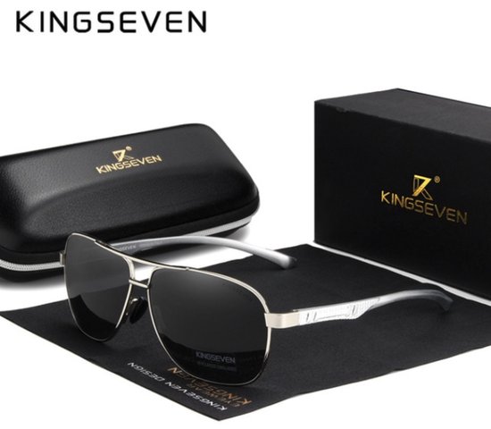KingSeven Blackstar - Pilotenbril met UV400 en polarisatie filter - Z192