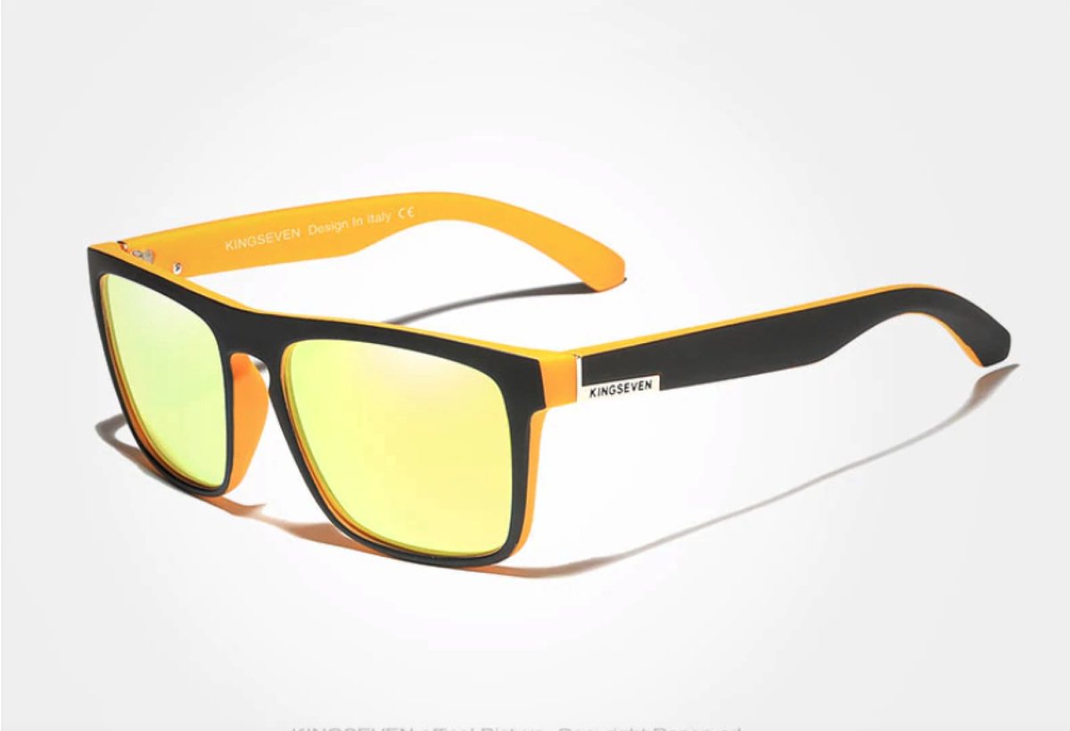 Kingseven zonnebril - UV400 - Gepolariseerd - Zwart - Goldstar - Z751