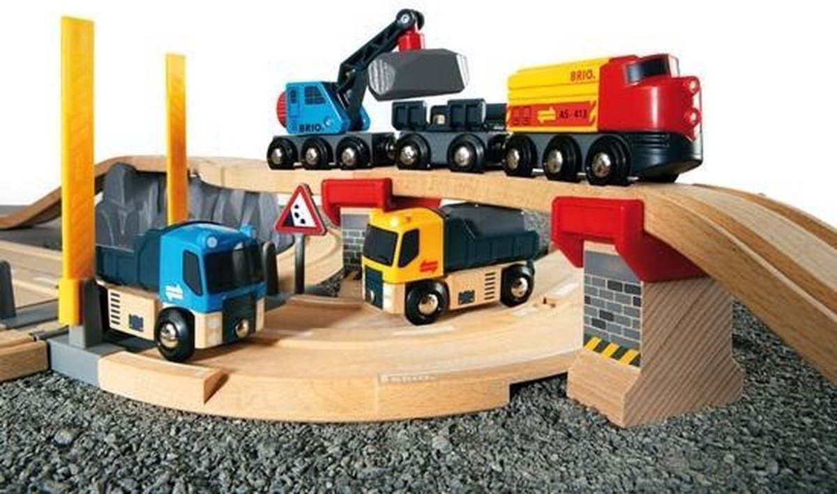 Brio jeu de rails de train courbes ascendants 16 parties - 33995