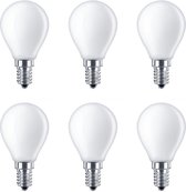 Greenways - Led Lamp - E14 - 2.2Watt (25W) - Kogel(vorm) - MAT glas - Warm wit licht - 2700K - 2.2W (vervangt 25w) - Kleine fitting - Niet dimbaar - 6 STUK(S)