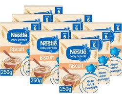 Nestlé Baby Cereals biscuit - 6+ maanden - compleet & makkelijk - alleen water toevoegen - 9 x 250g
