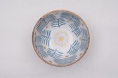 Leafy blue Serveerschaal of Saladeschaal (bowl 3L)