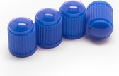 TT-products ventieldoppen kunststof blauw 4 stuks