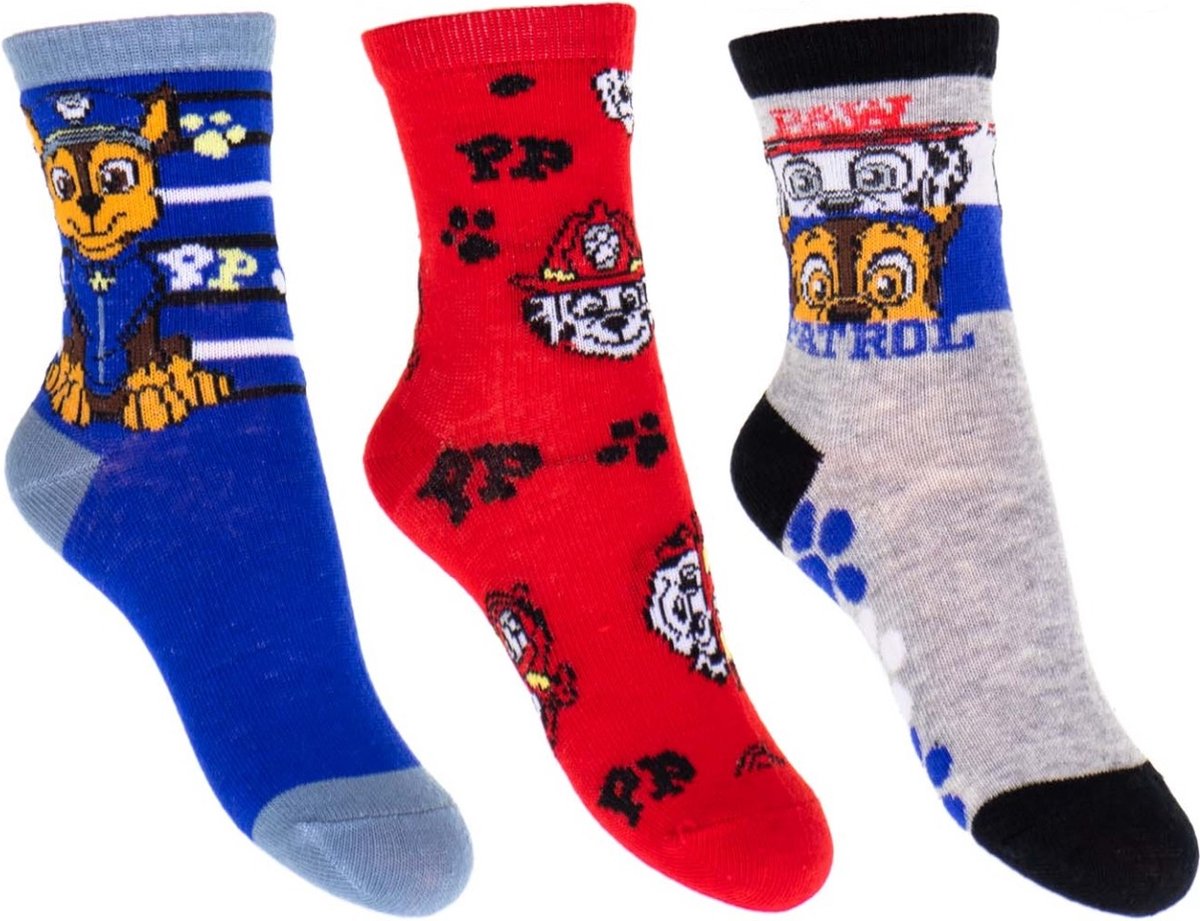 Paw Patrol Sokken 3 paar - maat 23/26