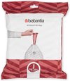 Brabantia PerfectFit sac poubelle avec fermeture code J, 20-25 litres, 40 pcs/distributeur - White