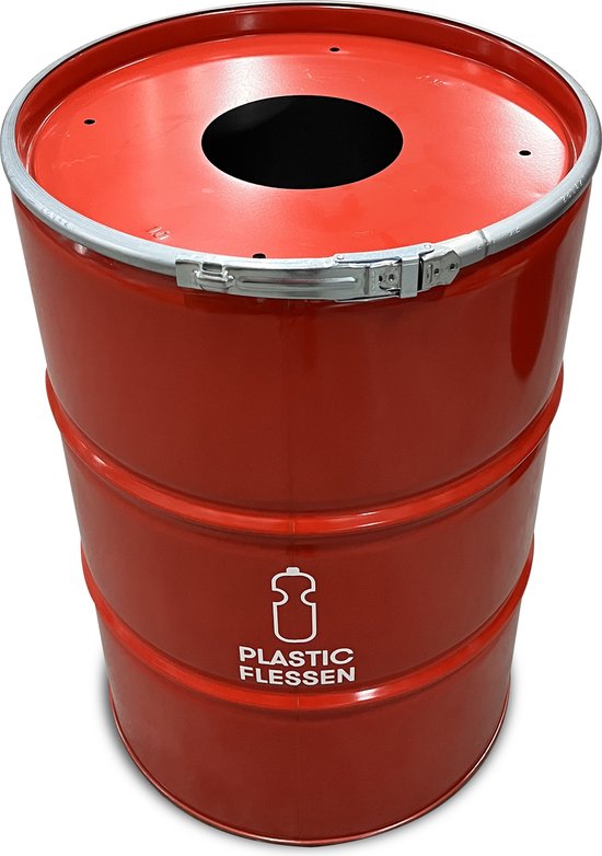 Poubelle de séparation des déchets de bidon d'huile industriel BinBin 200  litres avec... | bol.com