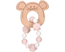 Lassig Little Chums Mouse Wood/Silicone Bijtring Armband 1313006725