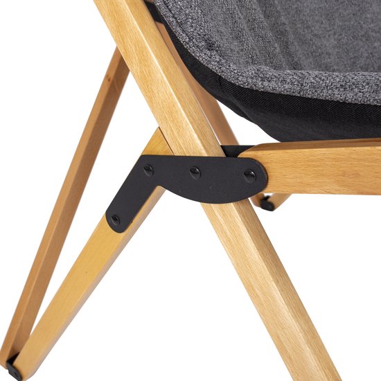 Bo-Camp - Urban Outdoor - Relaxstoel - Wembley - L - Nika - Grijs van Bo-Camp — afbeelding 5