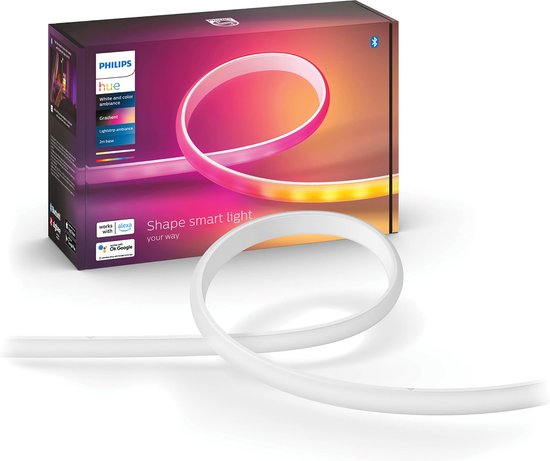artikel Gietvorm Fantasierijk Philips Hue Gradient lightstrip 3m basis - White and Color Ambiance -  Bluetooth | bol.com