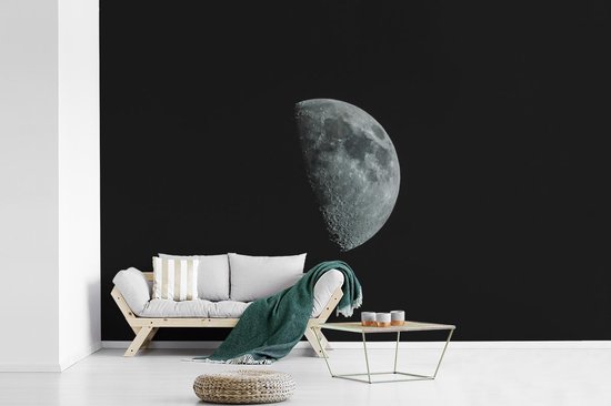 Papier peint - Papier Papier peint photo Nuit - Lune - Zwart - Largeur 360 cm x Hauteur 240 cm