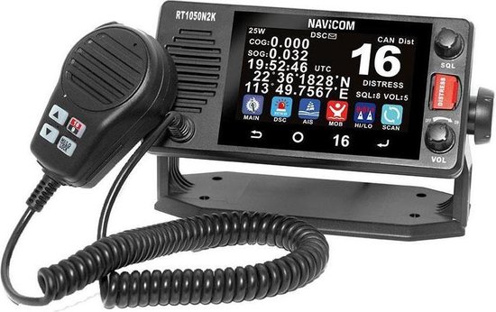 Navicom RT1050 N2K marifoon met ATIS - DSC - kleuren touch scherm