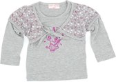 Bolero longsleeve meisjes babykleding katoen grijs maat 98/104