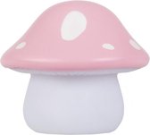 nachtlamp Paddenstoel junior 11 cm PVC roze