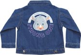 Pixeline Spijkerjas Rhino 4-5 jaar - Jacket - Denim - spijkerjas - Neushoorn - Organisch Katoen  - dierenprint - Pixeline - Casual