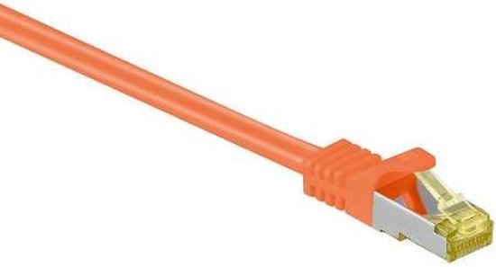 Cat 7 - S/FTP - Netwerkkabel - Patchkabel - Afgeschermd - 10 Gbps - 5 meter – Oranje - Allteq