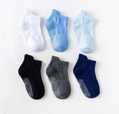 Baby Sokken Antislip - Babysokjes voor Jongenens - Kinder Kleding - Baby Accessoires - 1 tot 3 jaar - 6 Paar