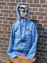 blonT- Jacket- 100%  Katoen- Capuchon- Licht blauw- maat M