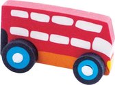 gum Car junior 6 cm rubber rood/oranje
