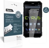 dipos I 2x Pantserfolie helder compatibel met Cyrus CS 24 Beschermfolie 9H screen-protector