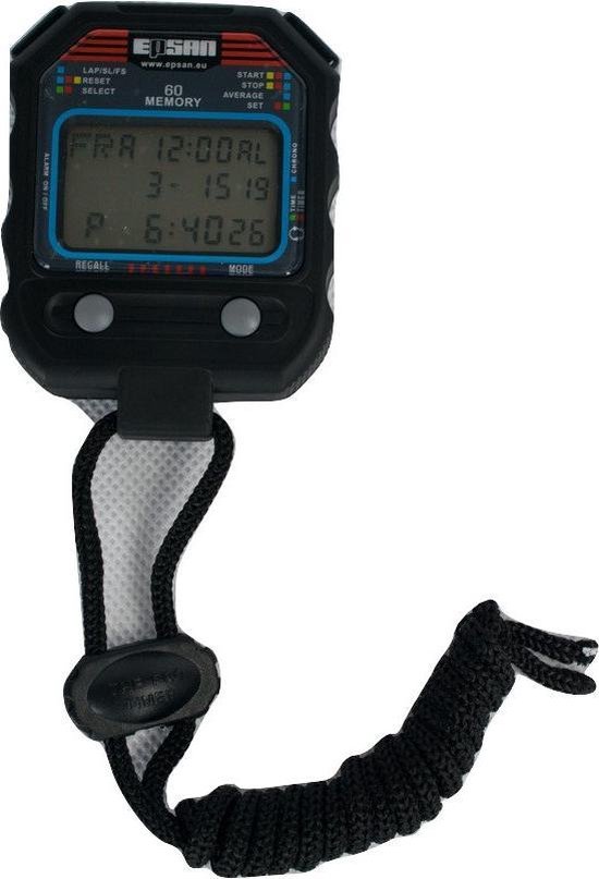Epsan Stopwatch Selecta - 3 displays - 60 memories - Schokbestendig | bol