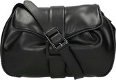 Plinio Visona Crossbodytas Bella Vita Nuvolato KalfsLeer - zwart