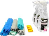 Stickerverwijderaar - Ecologisch - Voordeelverpakking Medium - 1500 ml - Incl. Schraper en Microvezeldoek - Lijmverwijderaar
