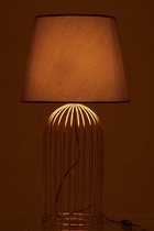 J-Line Lampvoet+Kap Joni Ijzer Goud