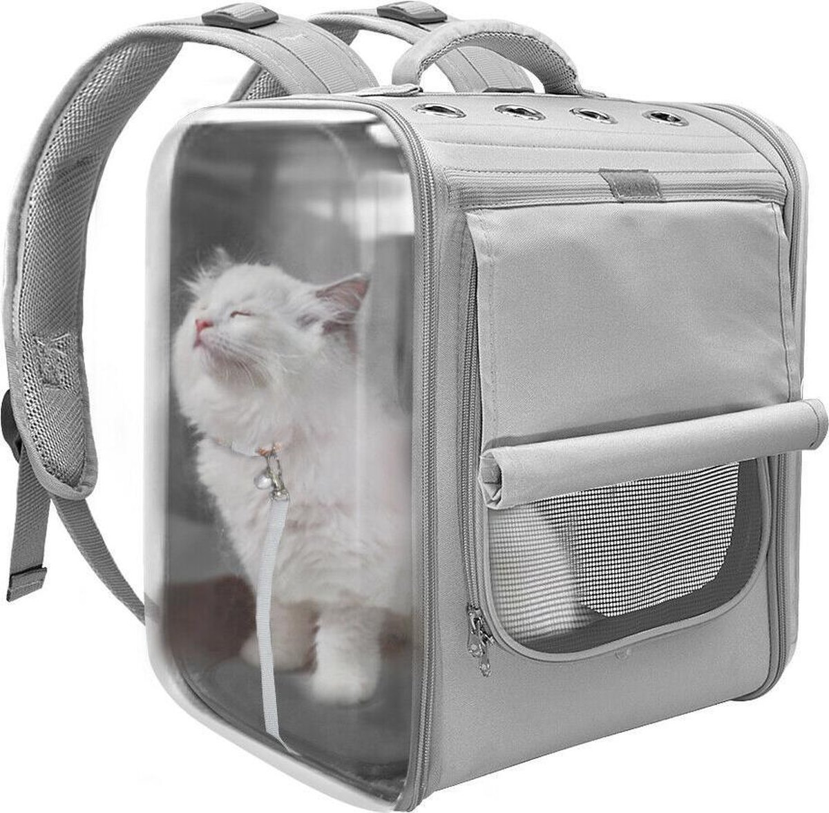 pecute Katzentasche Flugzeug Transporttasche Stabiler Halt Haustier Tragetasche, Transportbox Katze Leicht, Faltbar Katzen Tasche für Katzen und kleine Hunde, ideal für Reisen, Grün