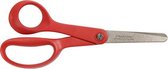 kinderschaar linkshandig 13 cm rvs rood