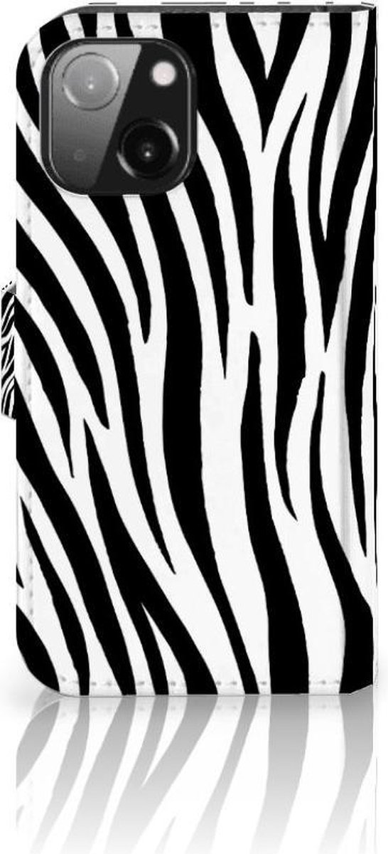 iPhone 13 Mini Telefoonhoesje met Pasjes Zebra