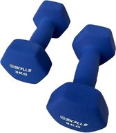 db SKILLS 3KG dumbbell set van 2 stuks - gewichten - fitness - sport