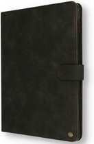 iPad Air 10.9 2020 (4e gen) Bookcase hoesje - CaseMe - Effen Zwart - Kunstleer