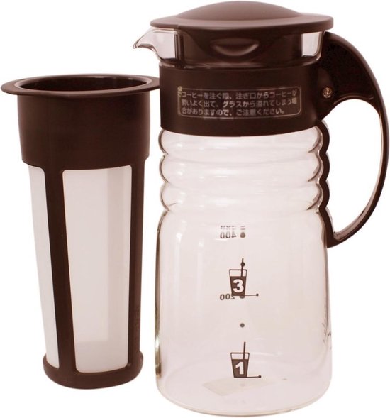 Hario Mizudashi Cold Brew Coffee Pot Bruin 600ml bol