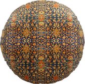 SusaStyle vloerkussen Shahab– rond 90cm – uniek Perzisch design - zijdezacht