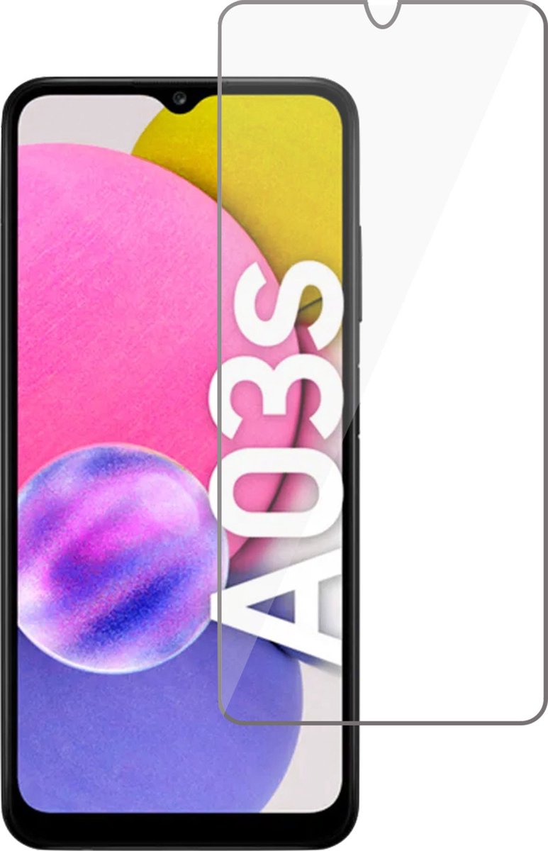 Screenprotector geschikt voor Samsung A03s - Screen Protector Beschermglas