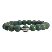 Bela Donaco Armband Luxury B10 – Afrikaanse Jade – Sterling Zilver