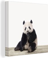 Panda animal print crèche toile 50x50 cm - Tirage photo sur toile (Décoration murale salon / chambre)