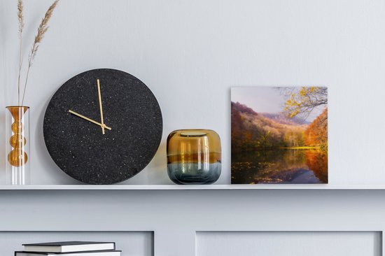 Toile Peinture Nature - Forêt - Automne - 20x20 cm - Décoration murale