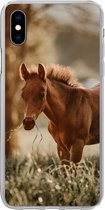 Coque iPhone Xs Max - Cheval - Léger - Prairie - Coque de téléphone en Siliconen