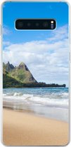 Geschikt voor Samsung Galaxy S10 Plus hoesje - Strand - Tropisch - Hawaii - Siliconen Telefoonhoesje